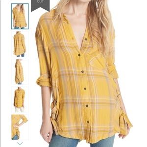 Free People Nordic Day Plaid Shirt